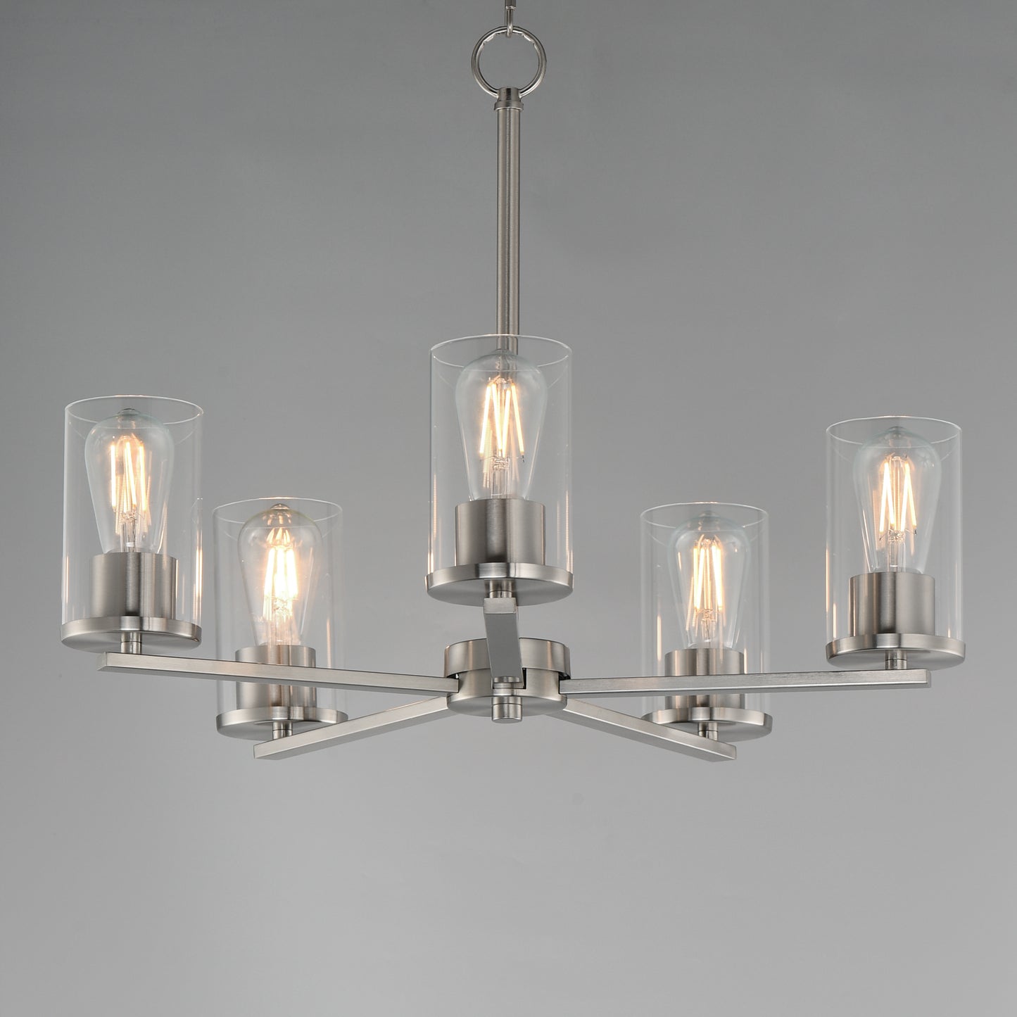 Lateral 5-Light Chandelier Satin Nickel by Maxim Lighting