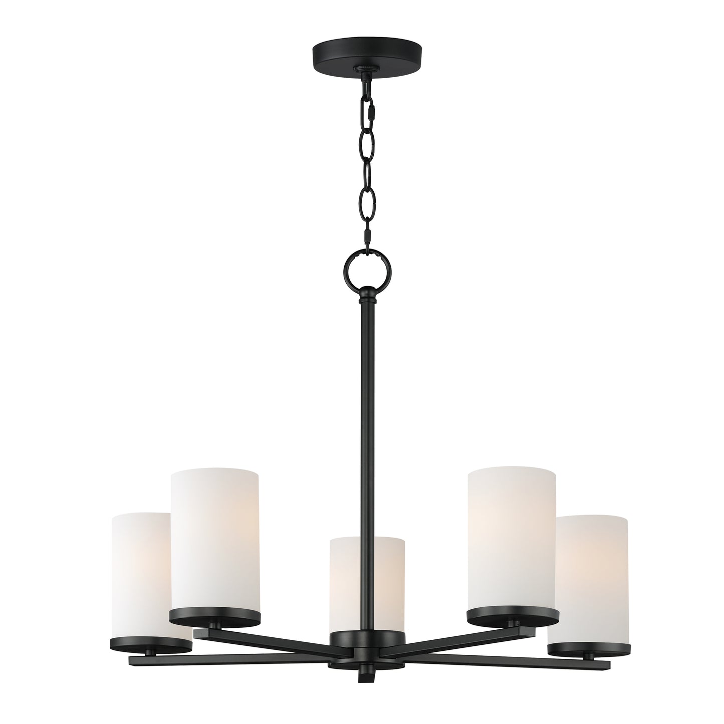 Lateral 5-Light Chandelier Black by Maxim Lighting