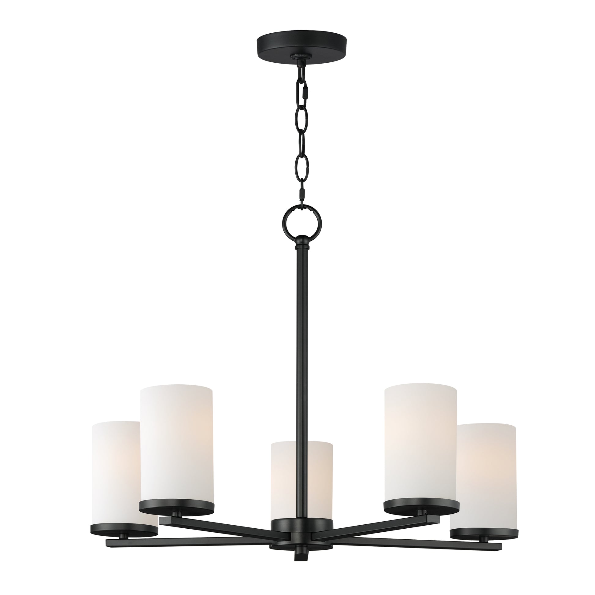 Lateral 5-Light Chandelier Black by Maxim Lighting