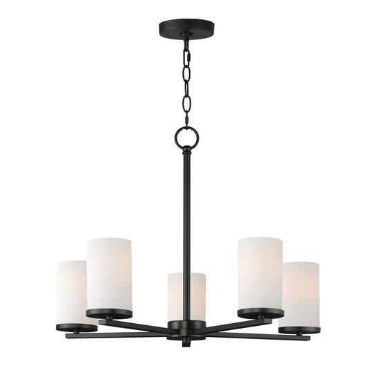 Lateral 5-Light Chandelier Black by Maxim Lighting