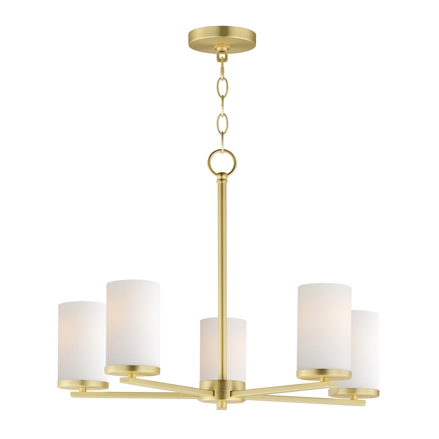 Lateral 5-Light Chandelier Satin Brass by Maxim Lighting