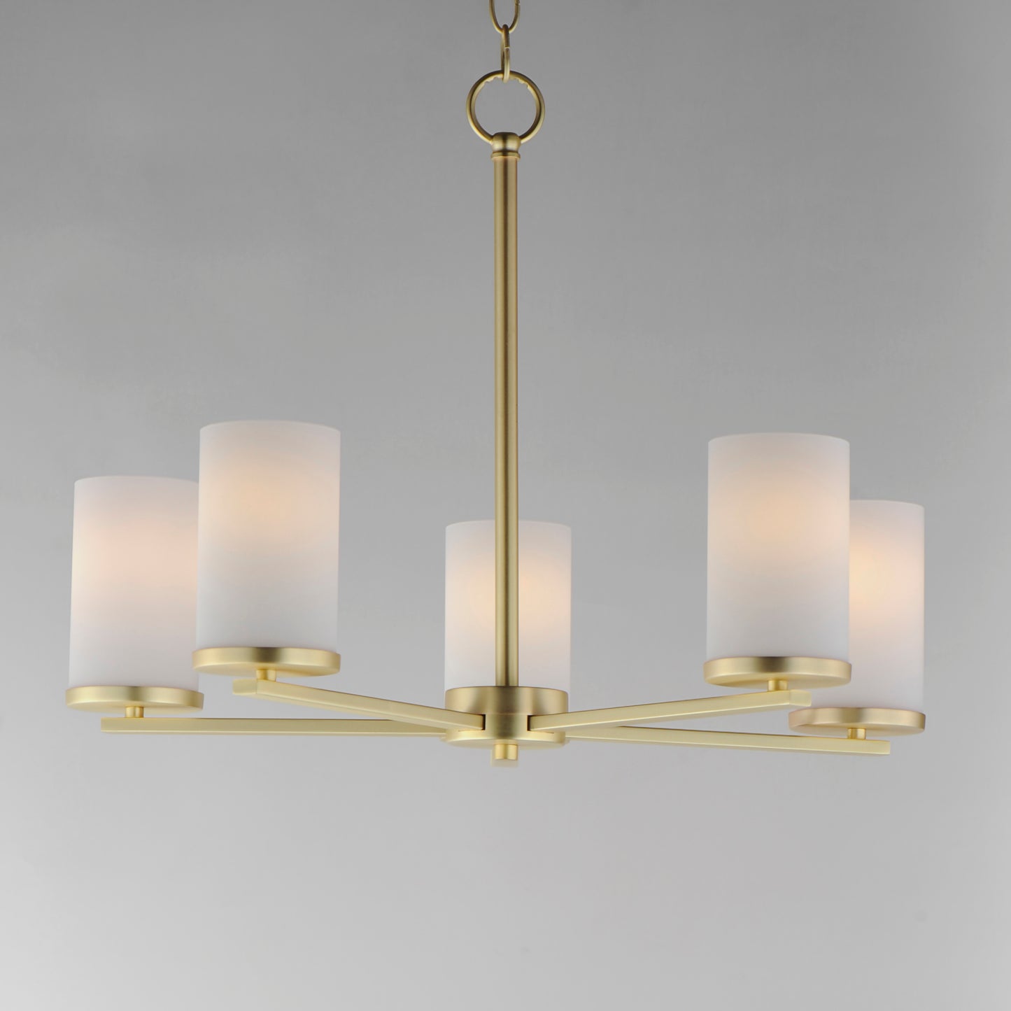 Lateral 5-Light Chandelier Satin Brass by Maxim Lighting