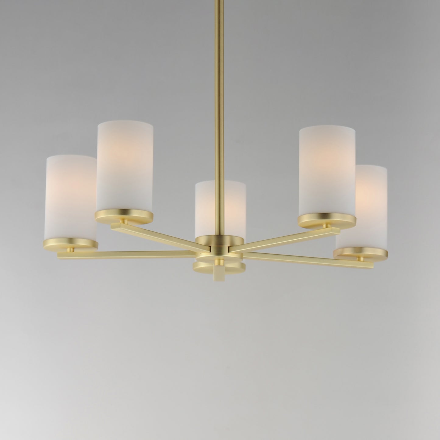 Lateral 5-Light Chandelier Satin Brass by Maxim Lighting