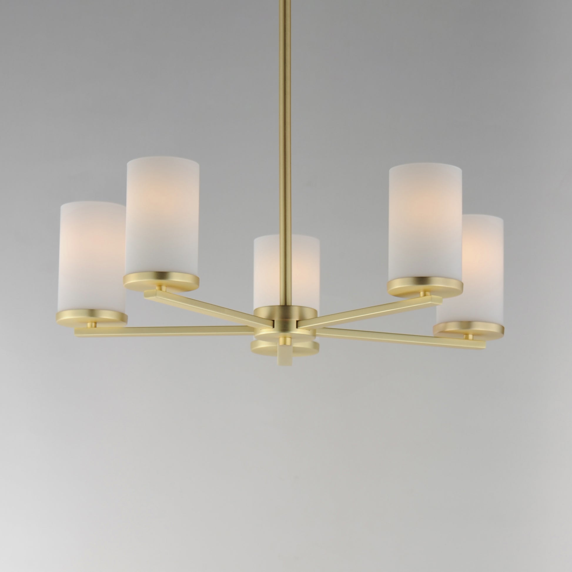 Lateral 5-Light Chandelier Satin Brass by Maxim Lighting