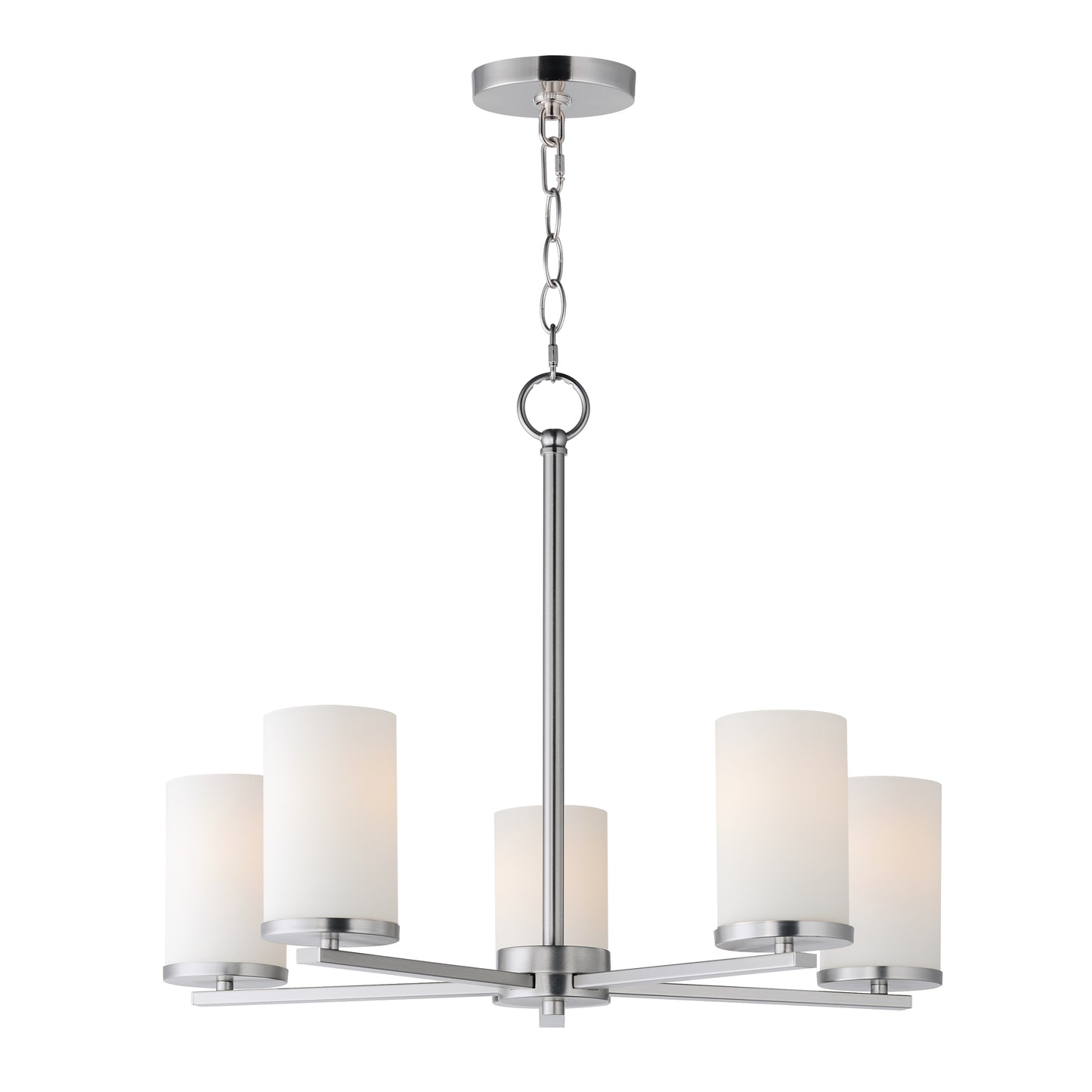 Lateral 5-Light Chandelier Satin Nickel by Maxim Lighting