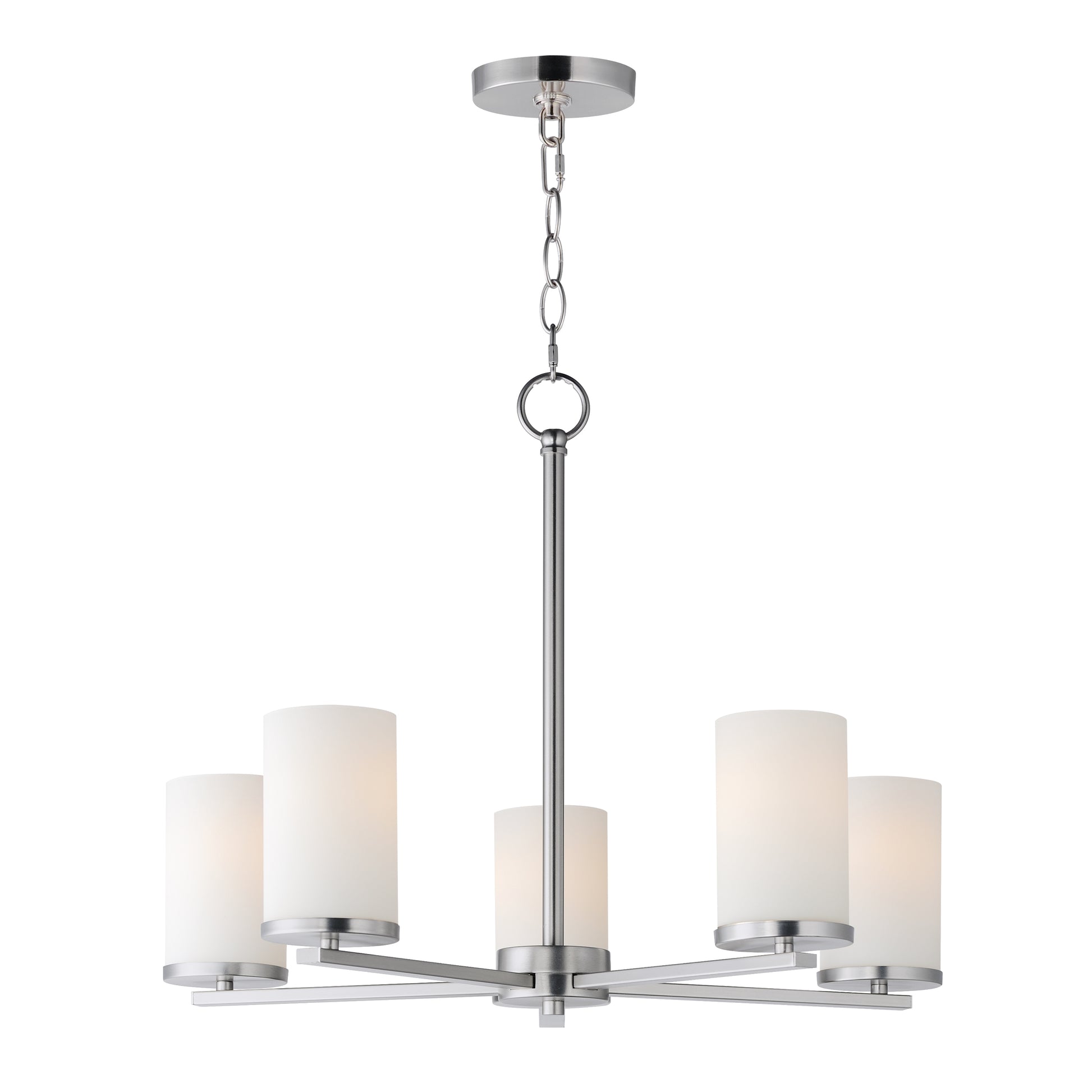 Lateral 5-Light Chandelier Satin Nickel by Maxim Lighting