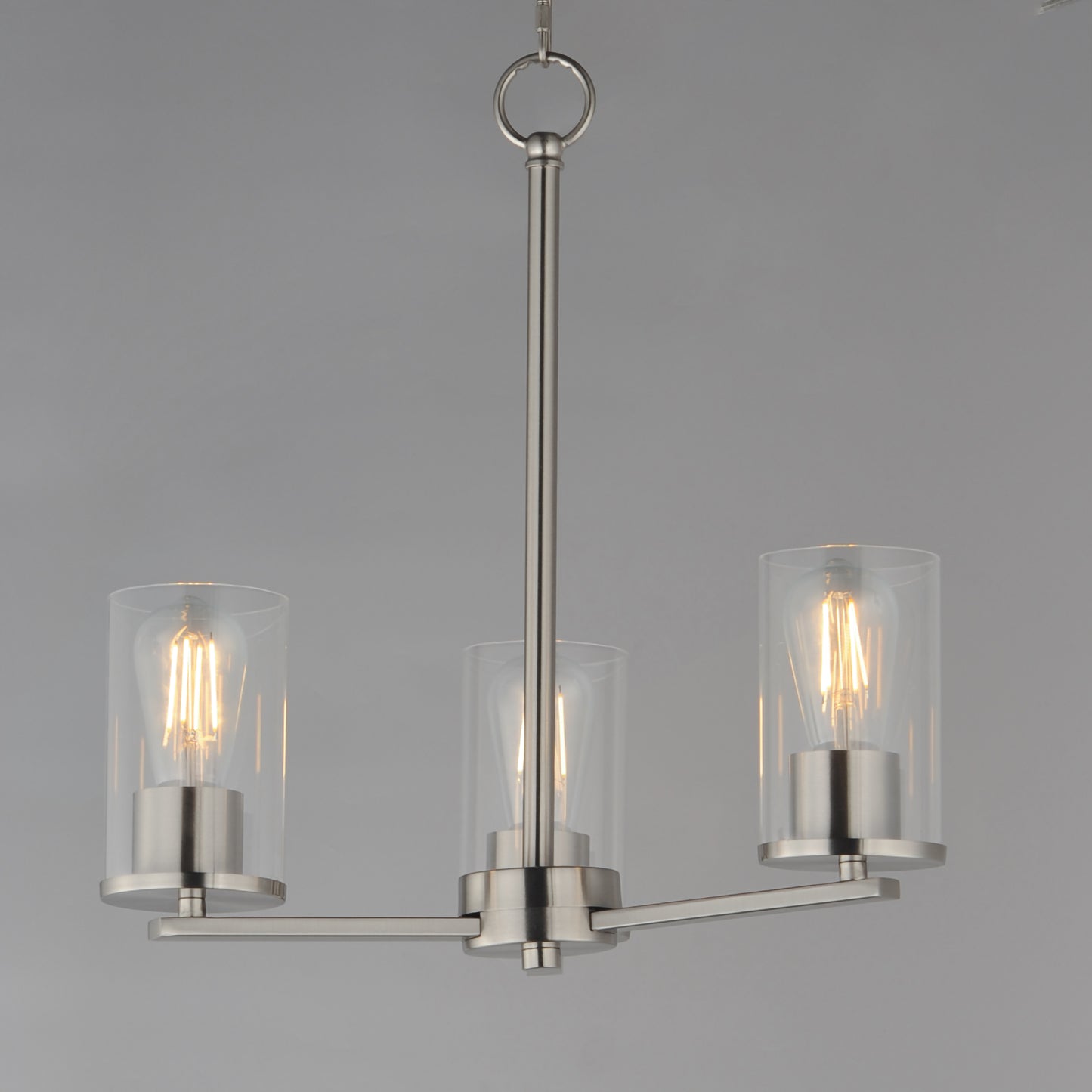 Lateral 3-Light Chandelier Satin Nickel by Maxim Lighting
