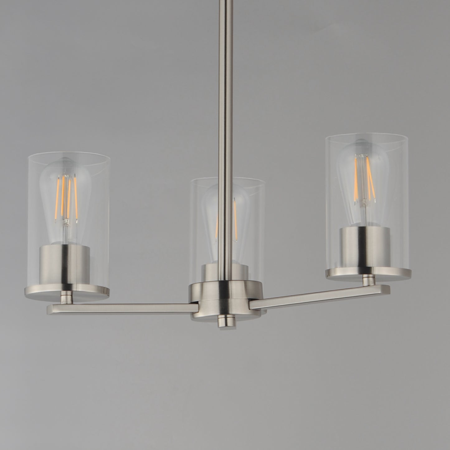 Lateral 3-Light Chandelier Satin Nickel by Maxim Lighting
