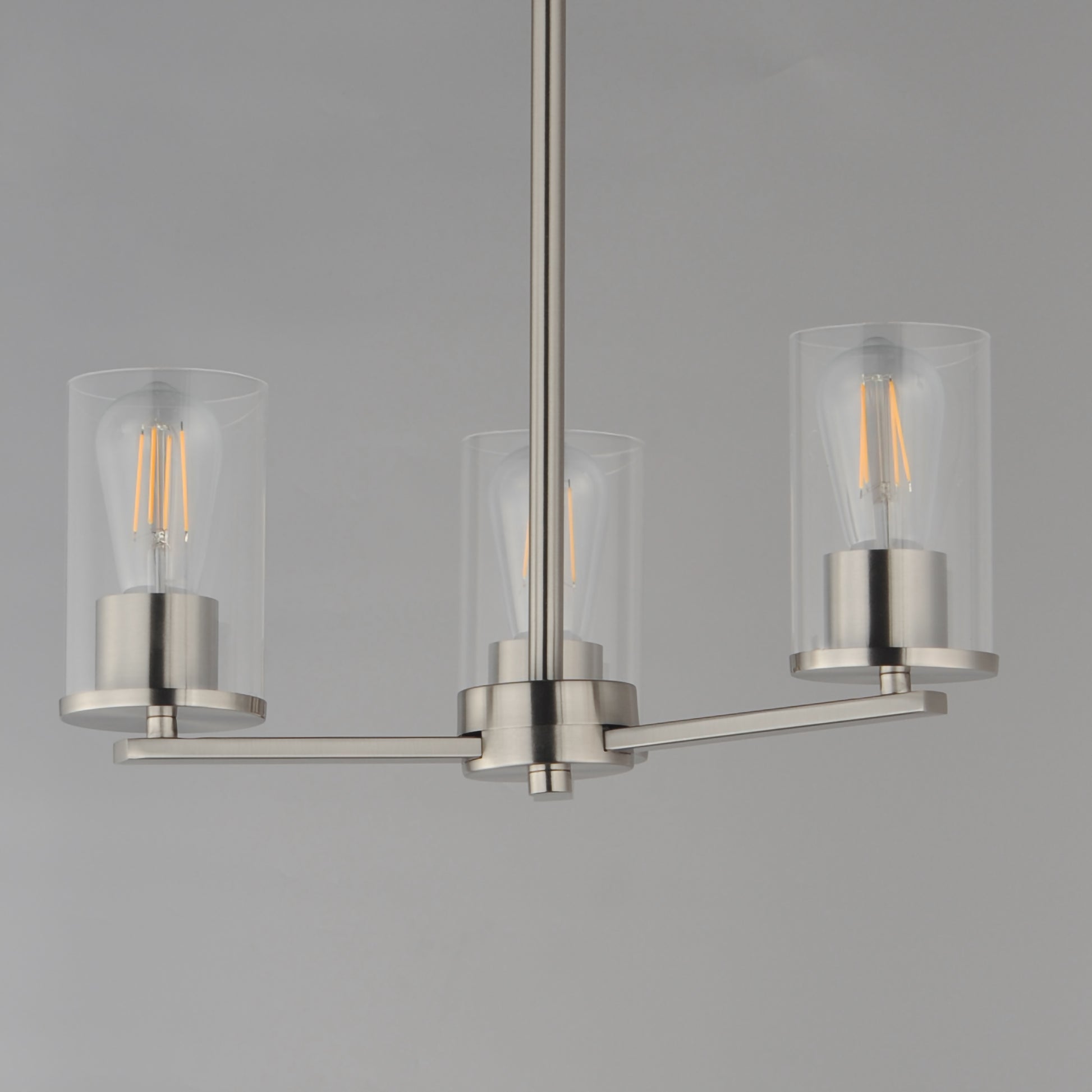 Lateral 3-Light Chandelier Satin Nickel by Maxim Lighting