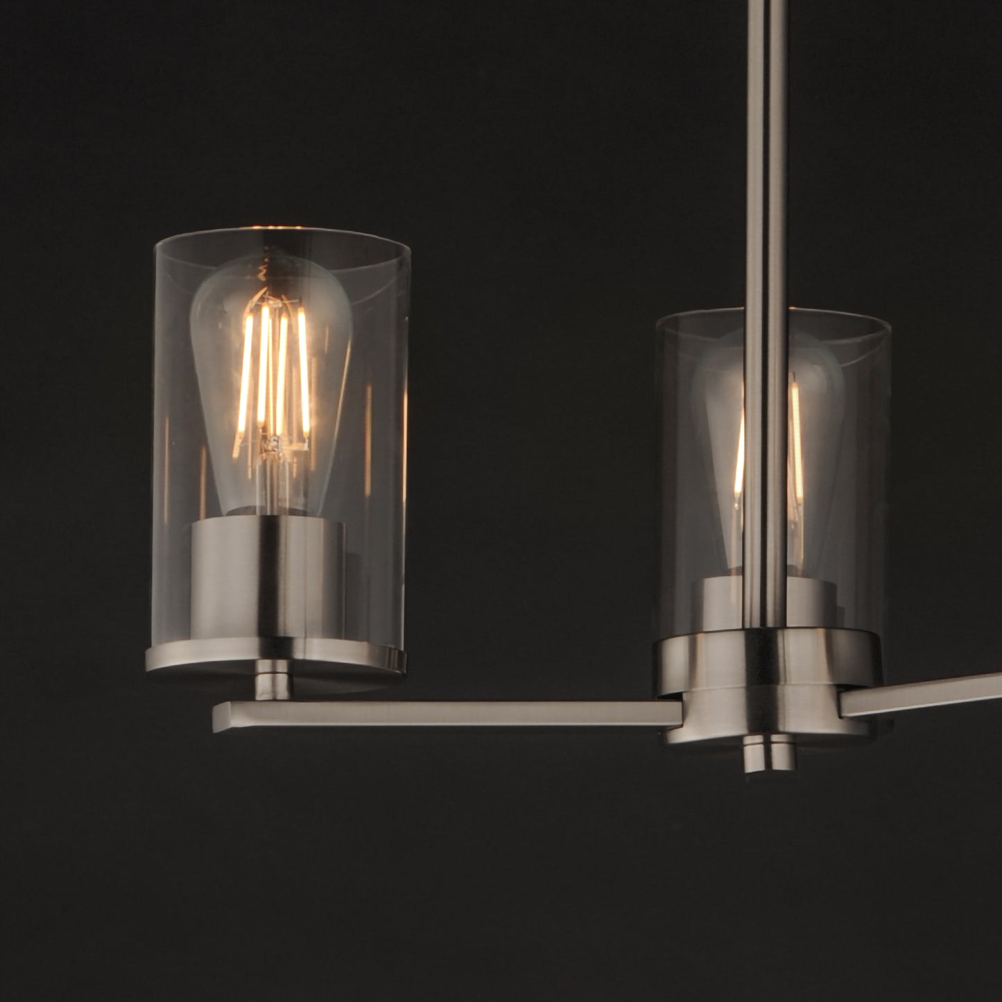 Lateral 3-Light Chandelier Satin Nickel by Maxim Lighting