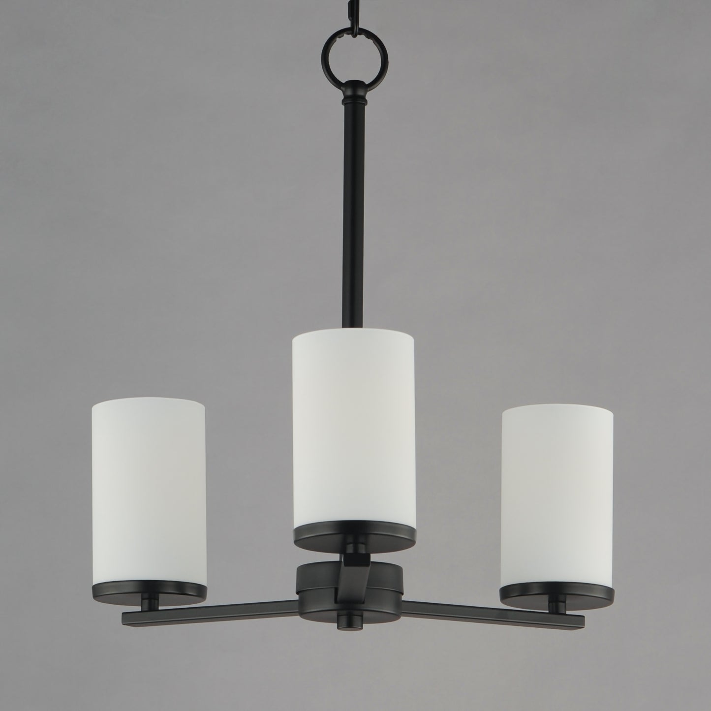 Lateral 3-Light Chandelier Black by Maxim Lighting