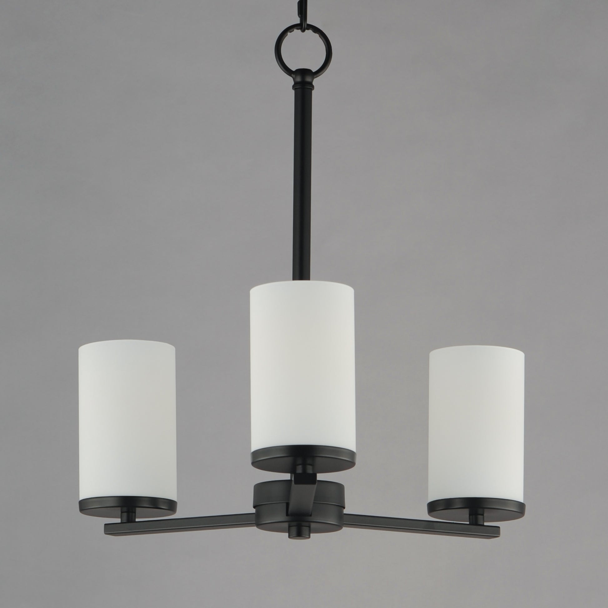 Lateral 3-Light Chandelier Black by Maxim Lighting