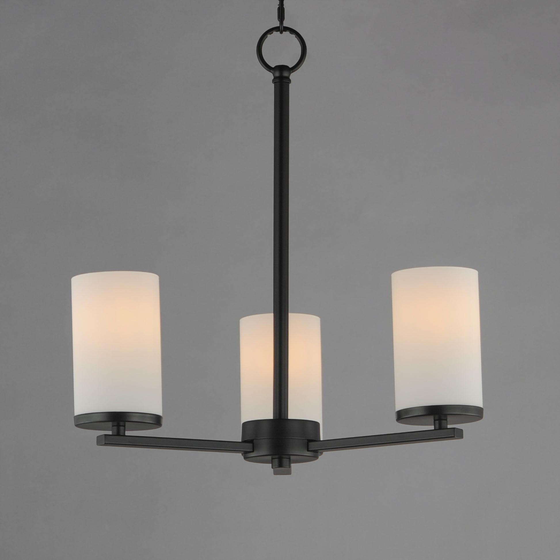 Lateral 3-Light Chandelier Black by Maxim Lighting