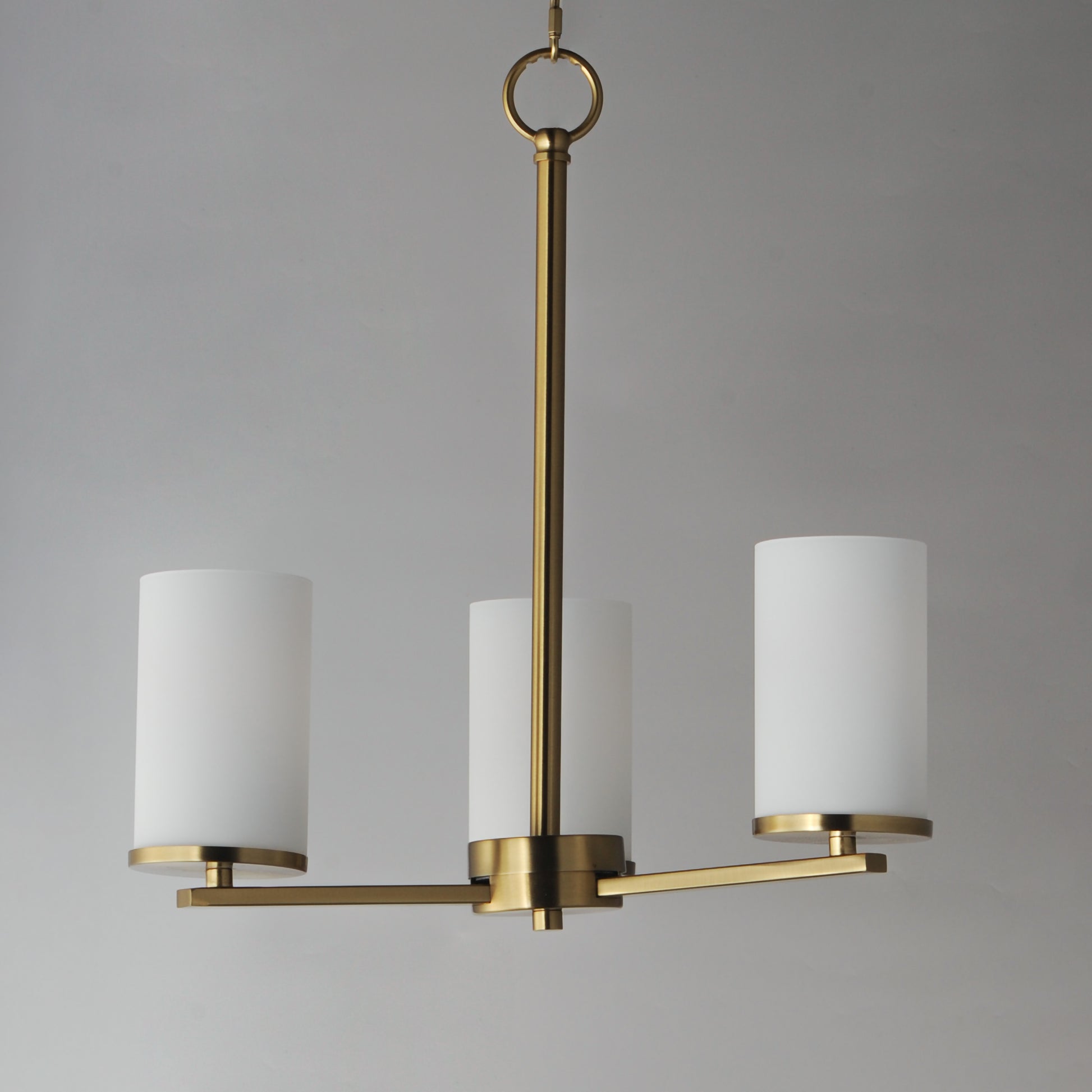Lateral 3-Light Chandelier Satin Brass by Maxim Lighting
