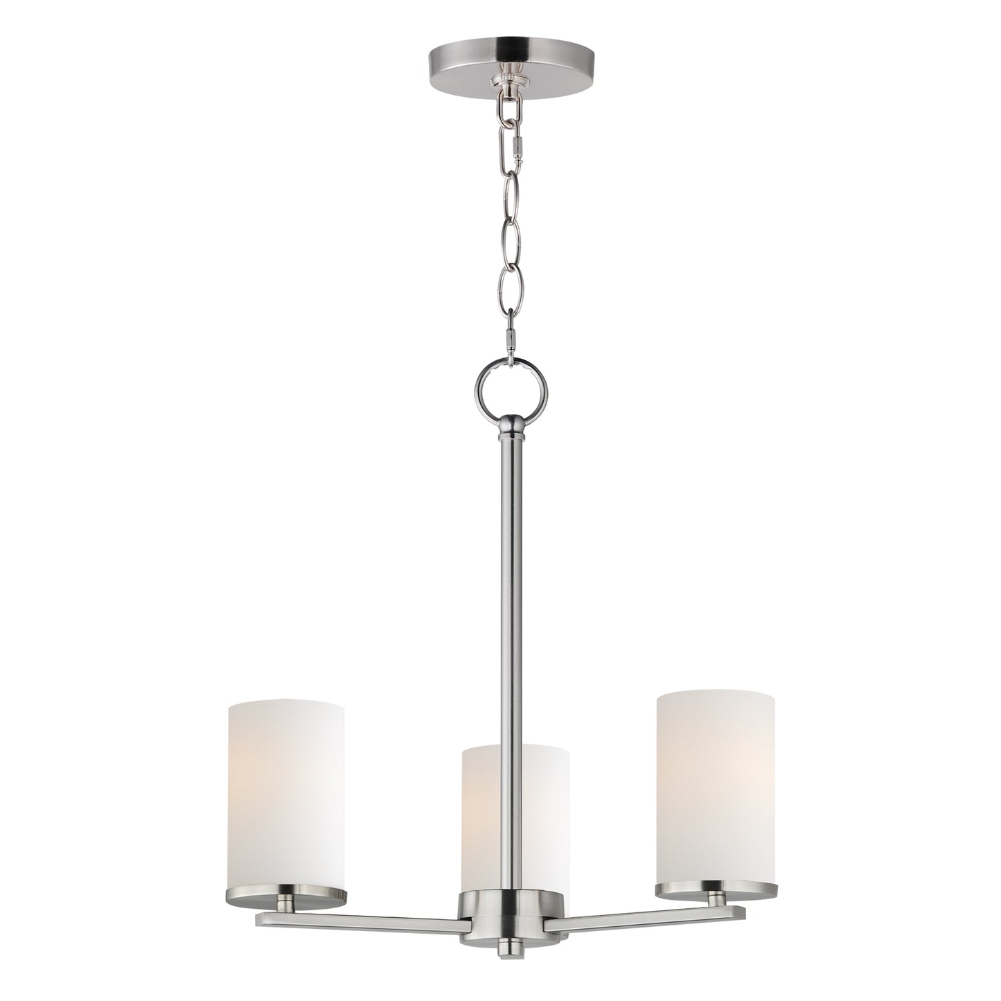 Lateral 3-Light Chandelier Satin Nickel by Maxim Lighting