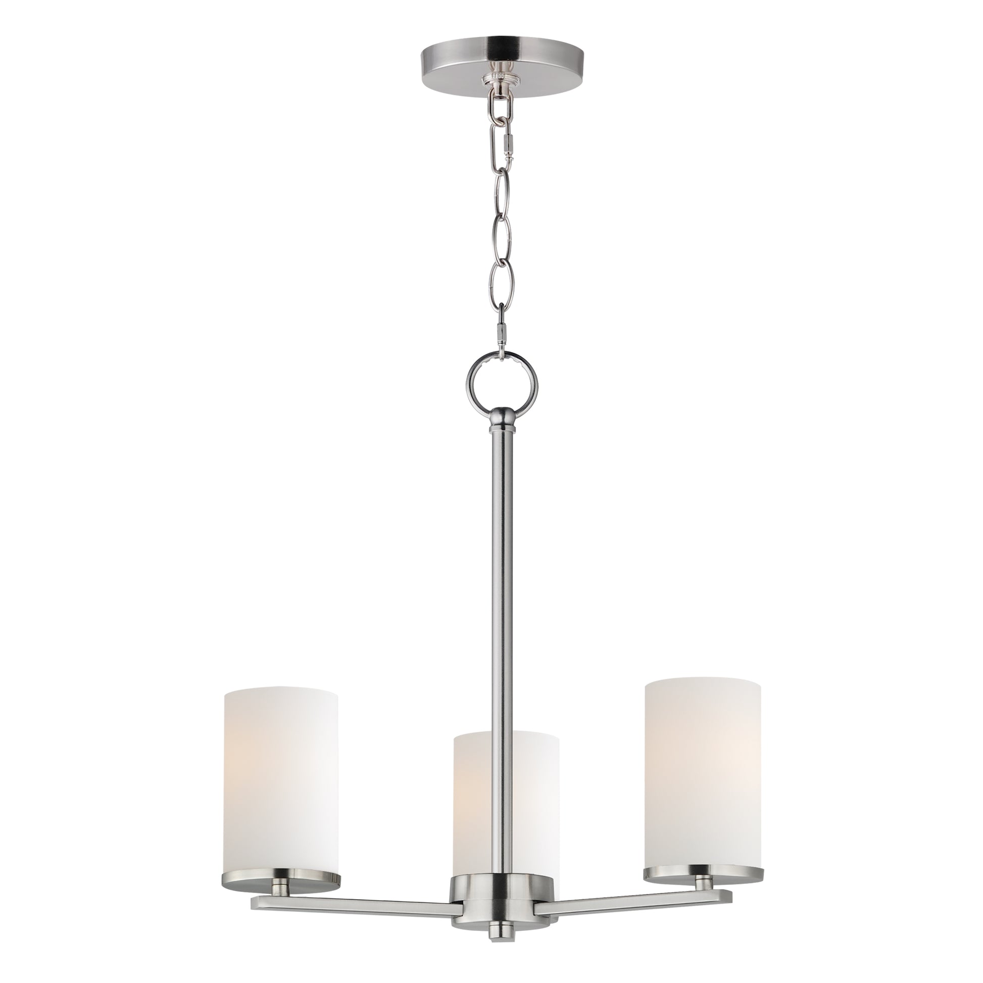 Lateral 3-Light Chandelier Satin Nickel by Maxim Lighting