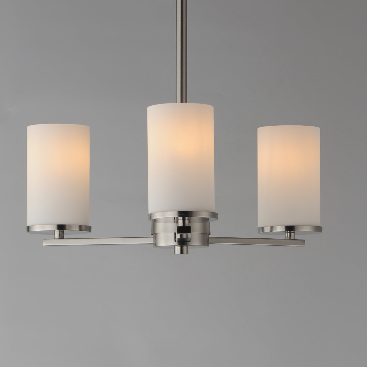 Lateral 3-Light Chandelier Satin Nickel by Maxim Lighting