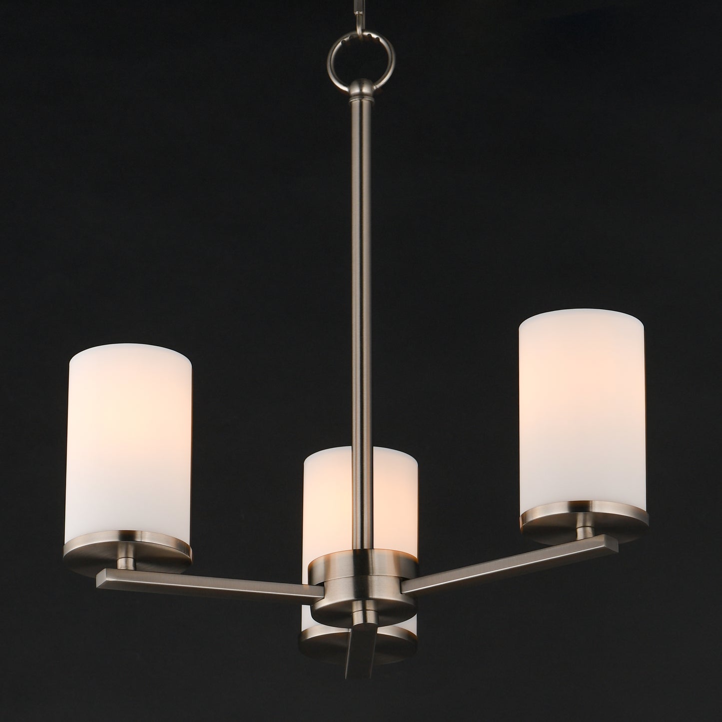 Lateral 3-Light Chandelier Satin Nickel by Maxim Lighting