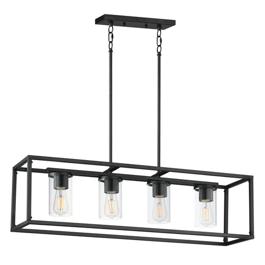 Lateral 4-Light Linear Pendant Black by Maxim Lighting
