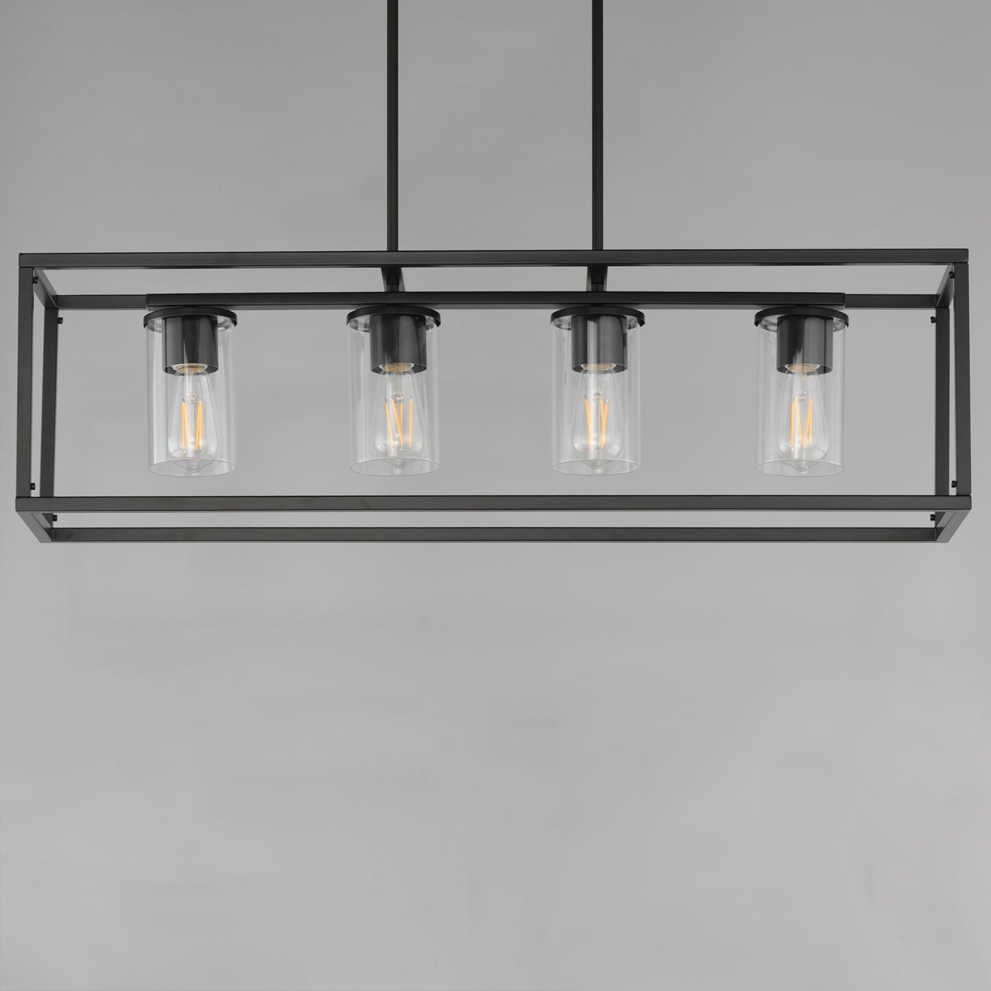 Lateral 4-Light Linear Pendant Black by Maxim Lighting