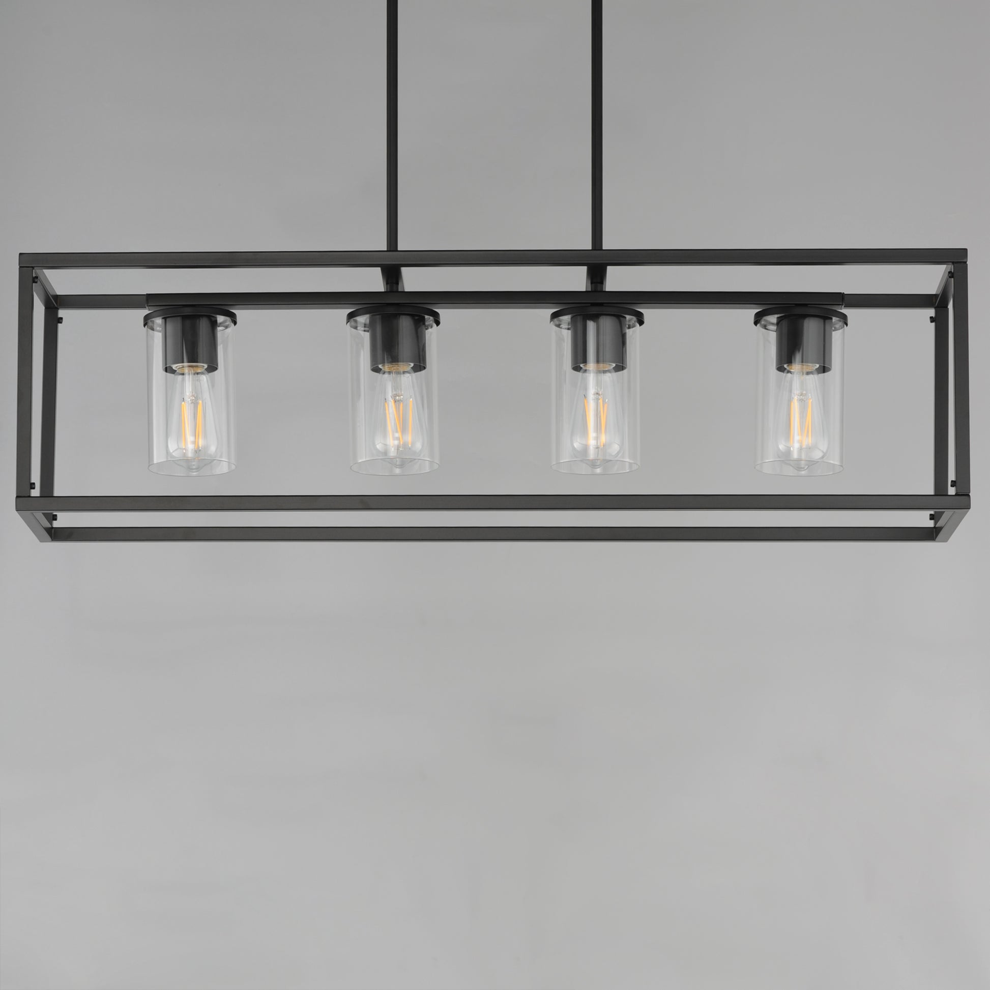 Lateral 4-Light Linear Pendant Black by Maxim Lighting