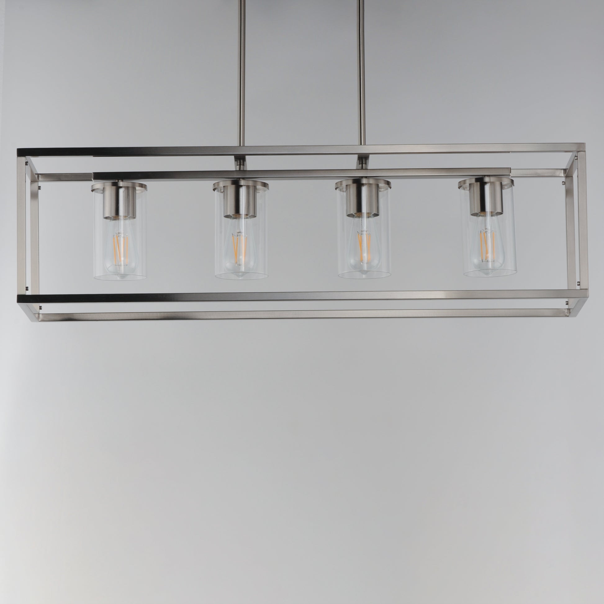 Lateral 4-Light Linear Pendant Satin Nickel by Maxim Lighting