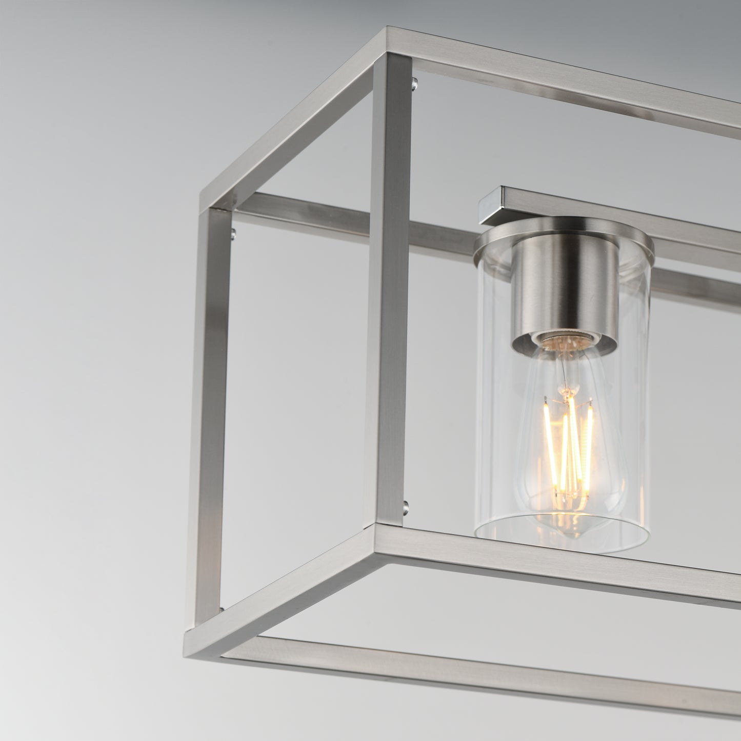 Lateral 4-Light Linear Pendant Satin Nickel by Maxim Lighting