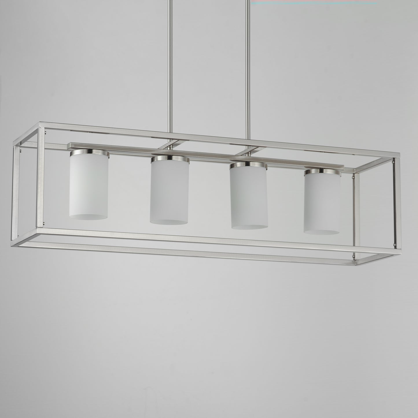 Lateral 4-Light Linear Pendant Satin Nickel by Maxim Lighting