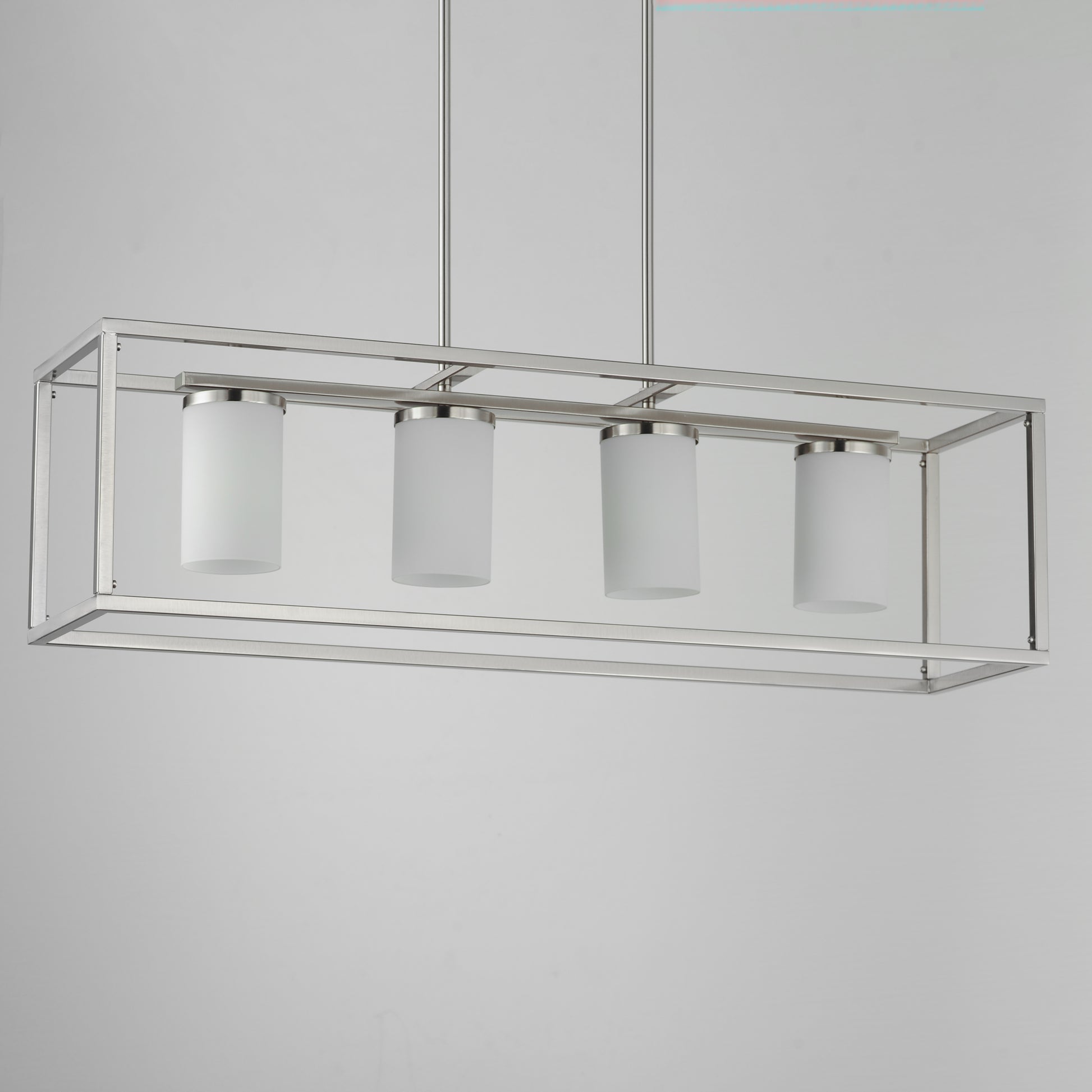 Lateral 4-Light Linear Pendant Satin Nickel by Maxim Lighting