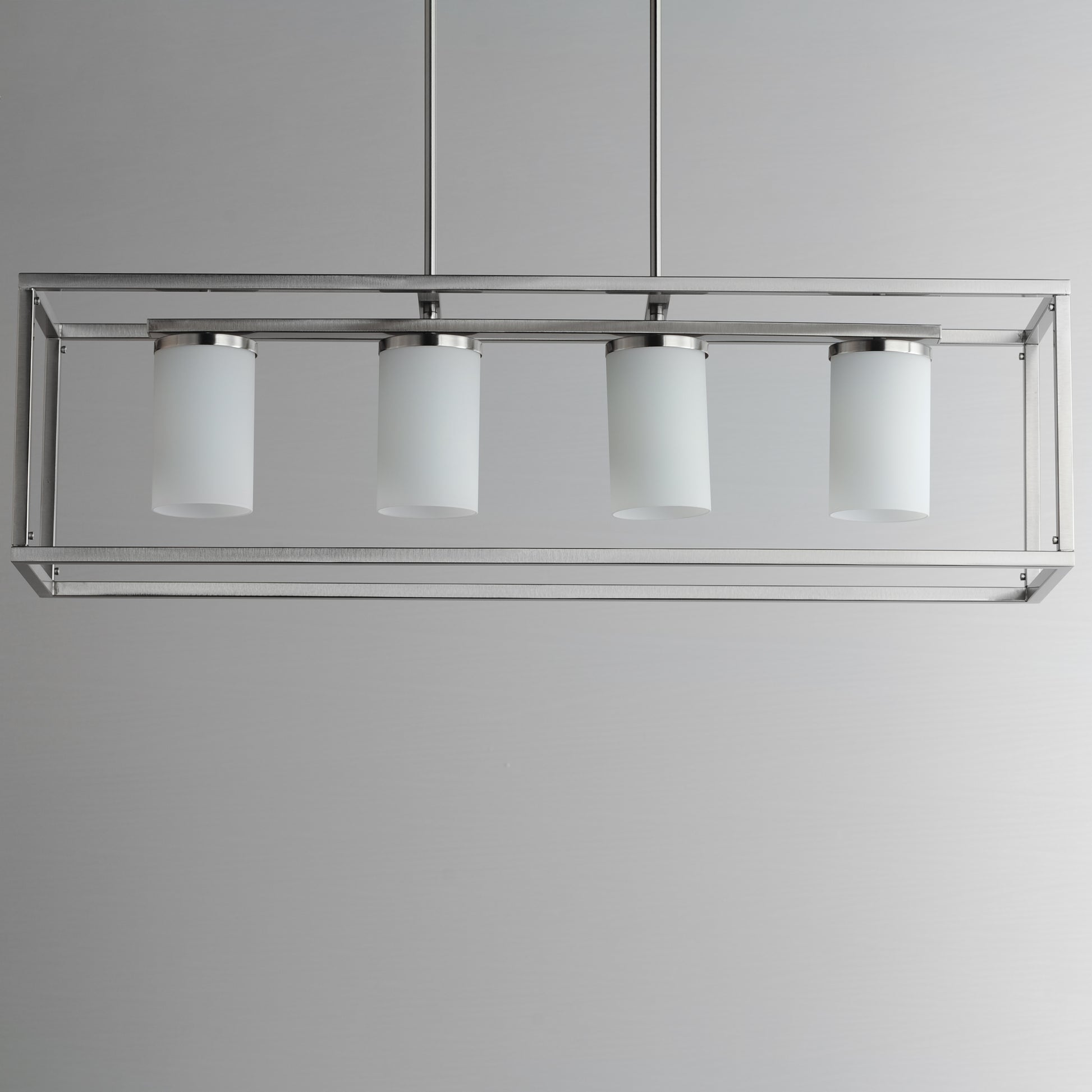 Lateral 4-Light Linear Pendant Satin Nickel by Maxim Lighting