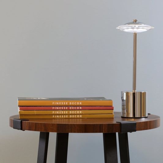 Glow Spaceship Rechargeable Table Lamp - Finesse Decor PT-09154-C