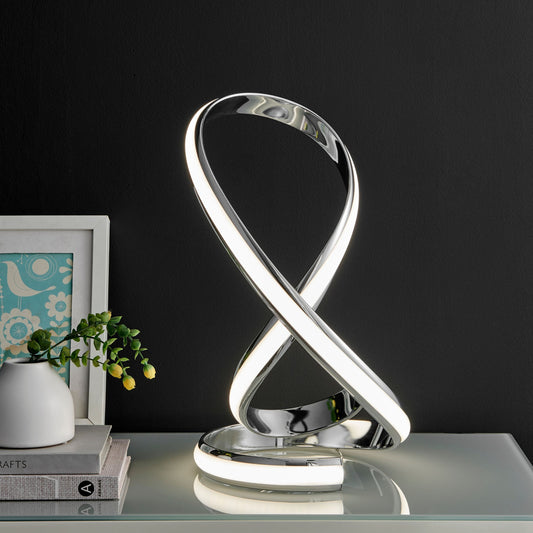 Ellis Table Lamp Chrome by Finesse Decor