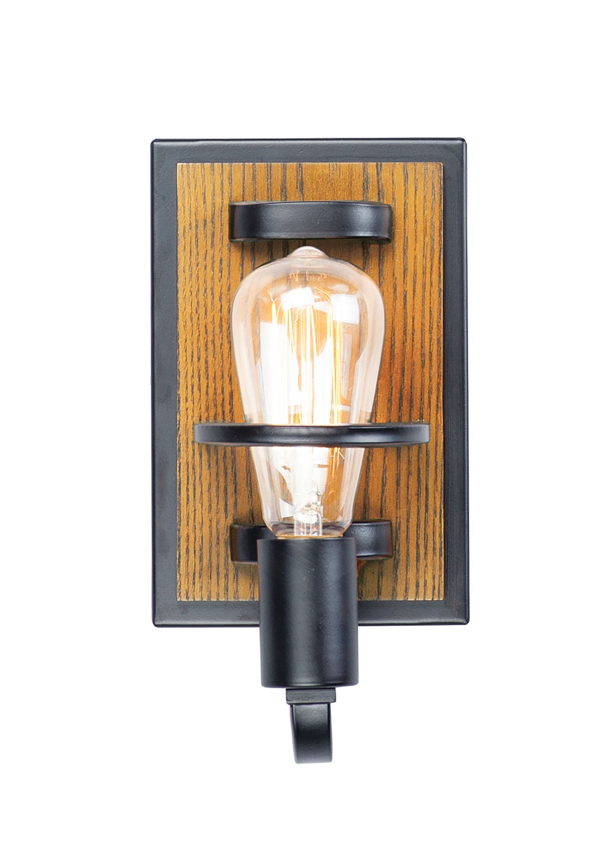 Black Forest Wall Sconce Black/Ashbury by Maxim Lighting