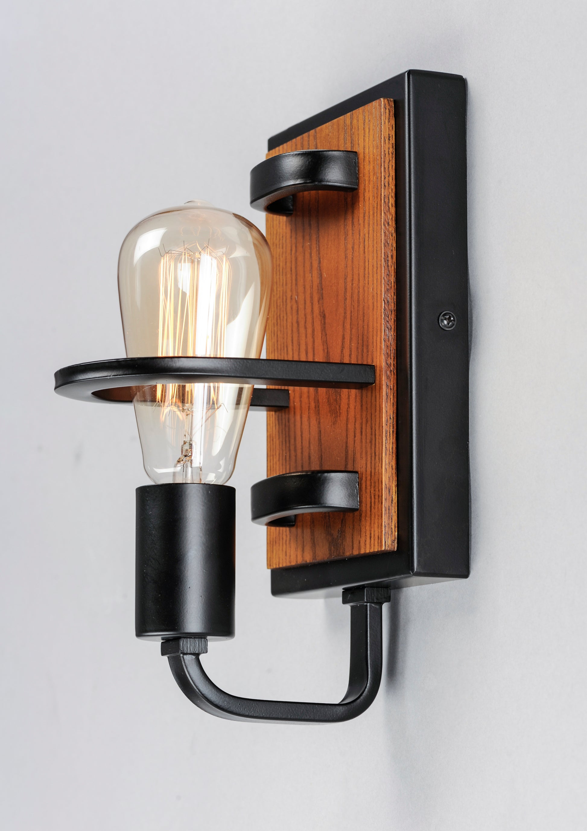 Black Forest Wall Sconce Black/Ashbury by Maxim Lighting