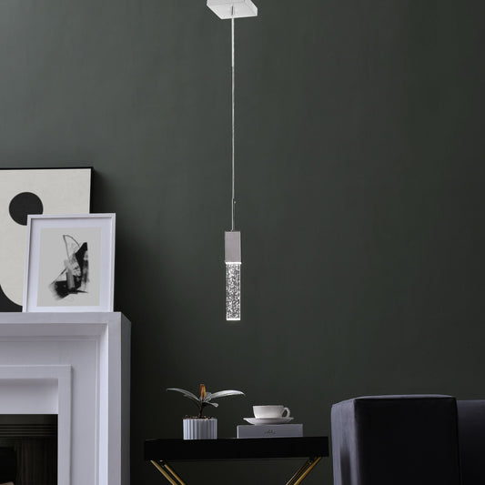 Rectangular Crystal Pendant - Finesse Decor FN-1134