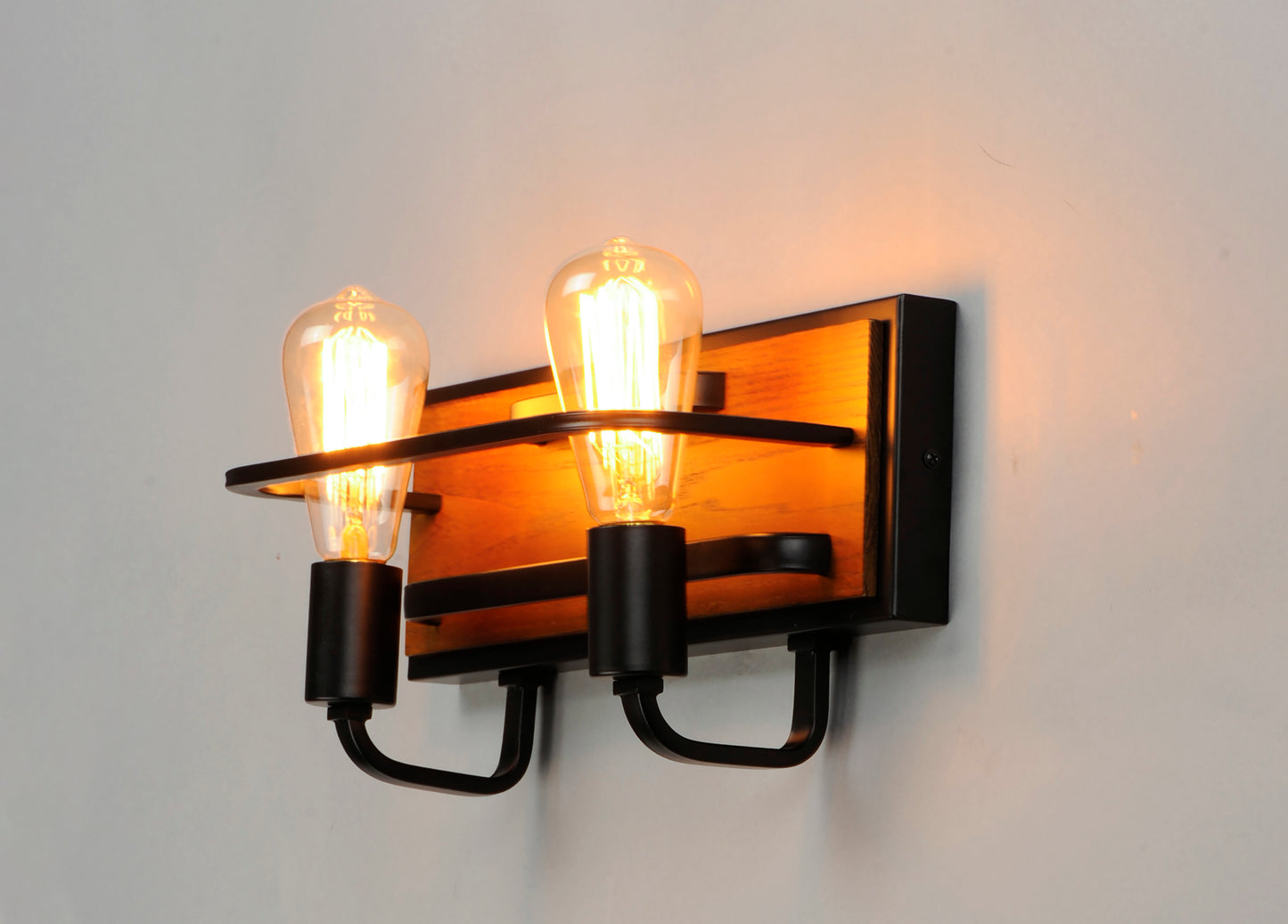 Black Forest 2-Light Bath Vanity Black/Ashbury by Maxim Lighting