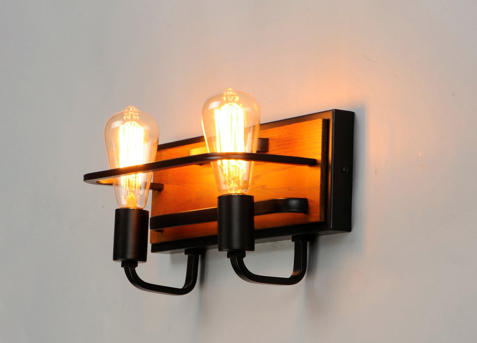 Black Forest 2-Light Bath Vanity Black/Ashbury by Maxim Lighting