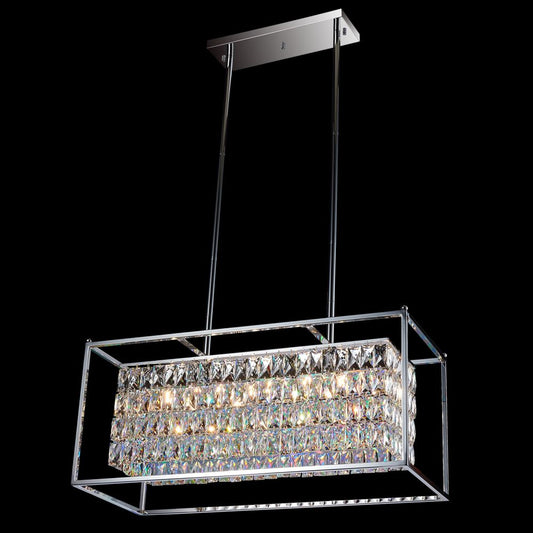 Cages Pendant 12-Light in Chrome 1032CH by StarFire Crystal