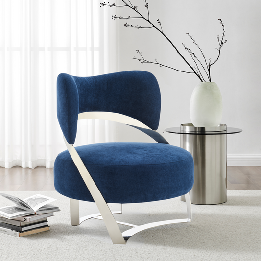 Aura Modern Accent Chair - Finesse Decor AC-33015-BLC