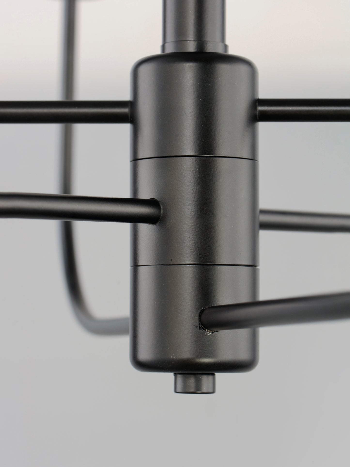 Wesley 6-Light Chandelier Black/Satin Nickel by Maxim Lighting