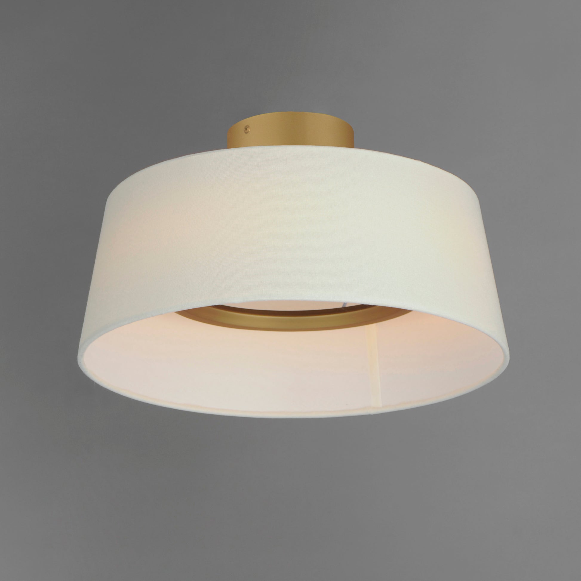 Paramount 16" LED Flush Mount Natural Aged Brass by Maxim Lighting