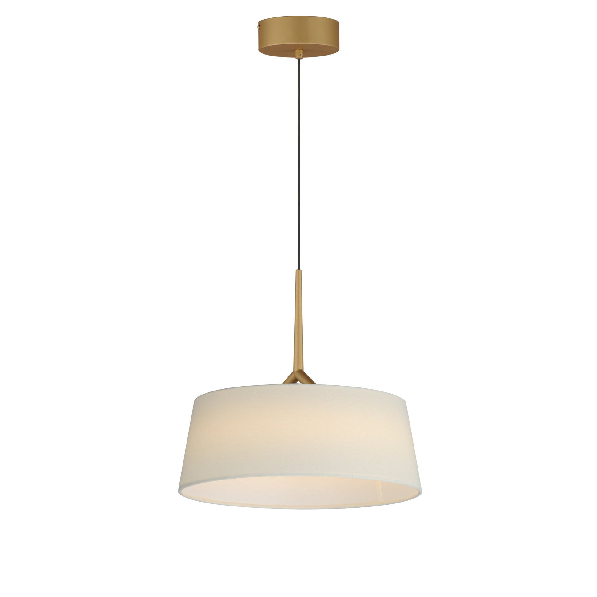 Paramount 16" LED Pendant Natural Aged Brass by Maxim Lighting