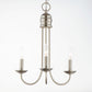 Logan 3-Light Candle Chandelier Satin Nickel by Maxim Lighting