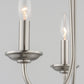 Logan 3-Light Candle Chandelier Satin Nickel by Maxim Lighting