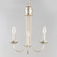 Logan 3-Light Candle Chandelier Satin Nickel by Maxim Lighting