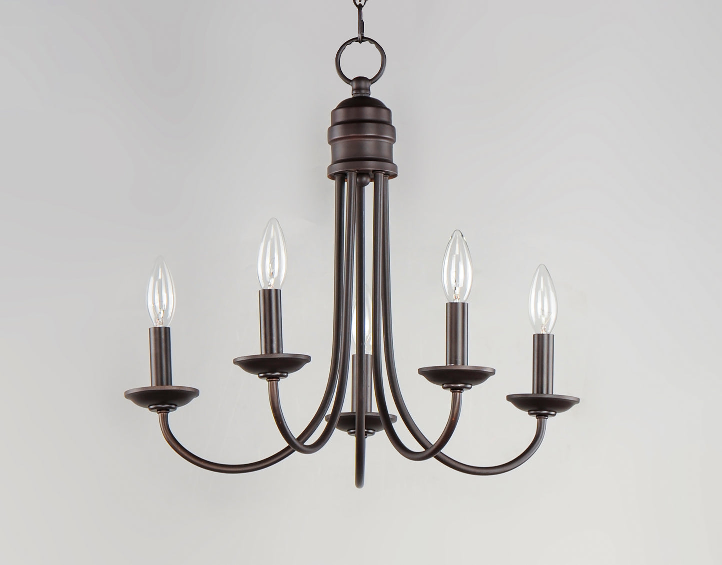 Logan 5-Light Candle Chandelier Oil Rubbed Bronze by Maxim Lighting
