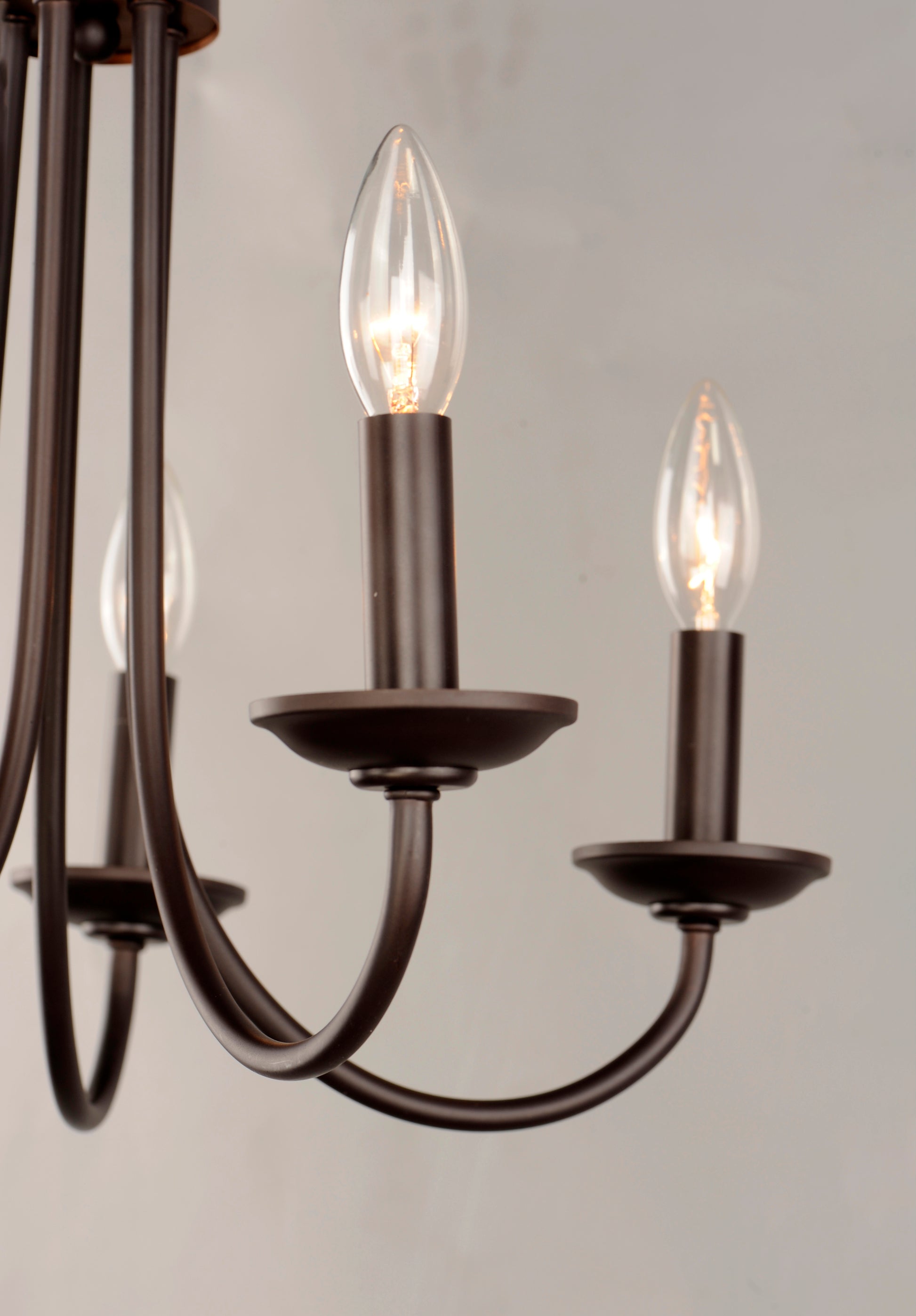 Logan 5-Light Candle Chandelier Oil Rubbed Bronze by Maxim Lighting