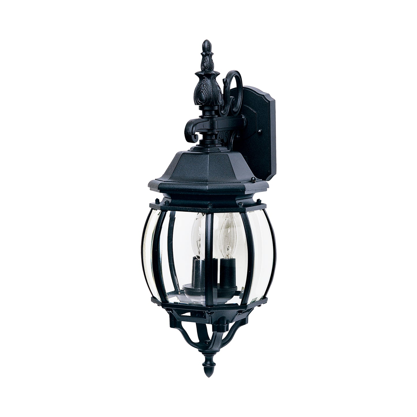 Crown Hill 3-Light Outdoor Wall Lantern Black by Maxim Lighting