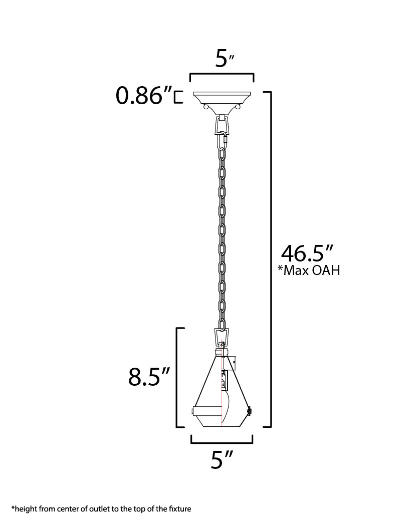 Giza Mini Pendant Polished Nickel by Maxim Lighting
