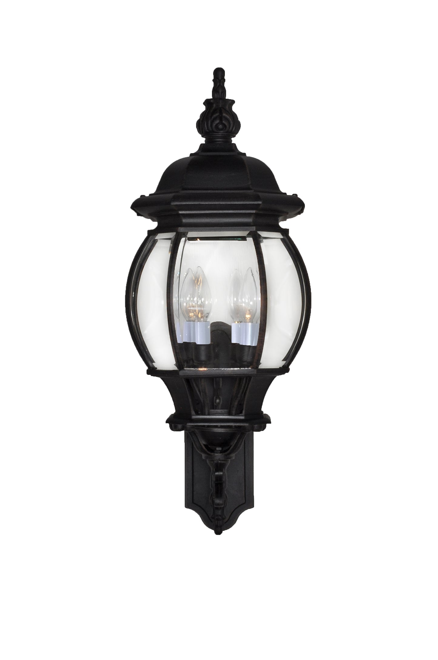Crown Hill 4-Light Outdoor Wall Lantern Black by Maxim Lighting